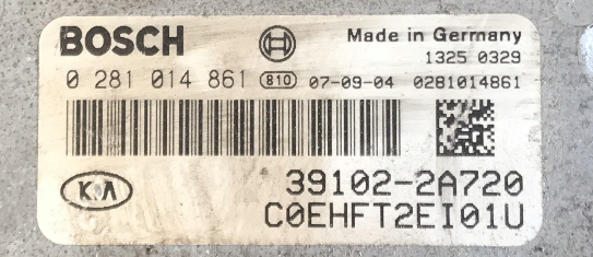 Bosch Engine ECU, Kia-Hyundai, 0 281 014 861, 0281014861, 39102-2A720 
