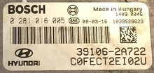 Bosch Engine ECU, Kia-Hyundai, 0 281 016 005, 0281016005, 39106-2A722, 1039S28629