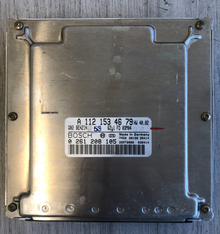 Bosch Engine ECU, Mercedes-Benz, 0261208105, 0 261 208 105, A1121534679, A 112 153 46 79