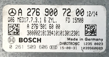 Bosch Engine ECU, Mercedes-Benz, 0261S09606, 0 261 S09 606, A2769007200, A 276 900 72 00