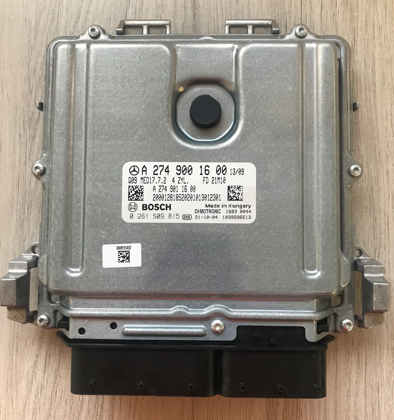 Bosch Engine ECU, Mercedes-Benz, 0261S09815, 0 261 S09 815, A2749001600, A 274 900 16 00, 