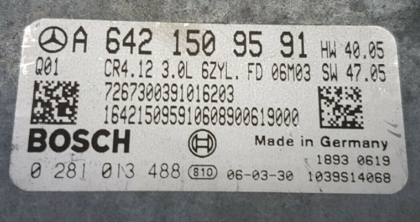 Mercedes-Benz, 0281013488, 0 281 013 488, A6421509591, A 642 150 95 91, 1039S14068