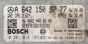 Mercedes-Benz, 0281014197, 0 281 014 197, A6421509777, A 642 150 97 77, CR5.3