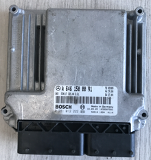 Bosch Engine ECU, Mercedes-Benz CDI, C220, 0 281 012 222, 0281012222, A6461500091, A 646 15 00 91, CR3.44 2.2L, 1039S07583