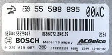 Bosch Engine ECU, OPEL/VAUXHALL, 0281019087, 0 281 019 087, 55588895, 1039S52156