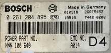 Bosch Engine ECU, Range Rover, 0261204895, 0 261 204 895, NNN100640, NNN 100 640