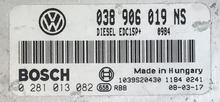 Bosch Engine ECU, Skoda Fabia 1.9TDi, 0281013082, 0 281 013 082, 038906019NS, 038 906 019 NS, 1039S20430, EDC15P+
