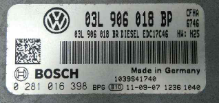 Skoda Yeti 2.0 TDI, 0281016398, 0 281 016 398, 03L906018BP, 03L 906 018 BP, EDC17C46