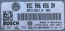 Bosch Engine ECU, VW Golf 1.6 FSI, 0261S02358, 0 261 S02 358, 03C906056DN, 03C 906 056 DN,