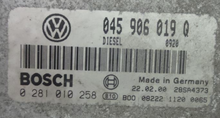 Bosch Engine ECU, VW Lupo 1.2TDi, 0281010258, 0 281 010 258, 045906019Q, 045 906 019 Q 
