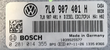 Bosch Engine ECU, VW TOUAREG 3.0 TDI, 0281014355, 0 281 014 355, 7L0907401H, 7L0 907 401 H, 1039S25577