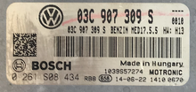 Bosch Engine ECU, VW TSI, 0261S08434, 0 261 S08 434, 03C907309S, 03C 907 309 S, 1039S57274, MED17.5.5