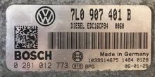Bosch Engine ECU, VW Touareg 3.0 TDI, 0281012773, 0 281 012 773, 7L0907401B, 7L0 907 401 B, 1039S14675