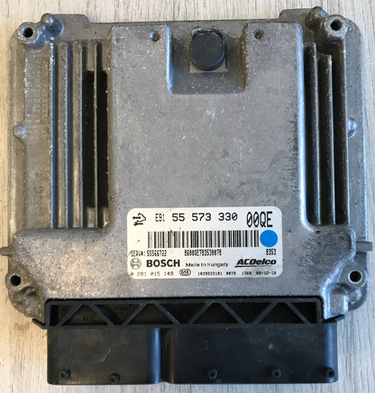 Bosch Engine ECU, Vauxhall Insignia 2.0CDTi, 0281015149, 0 281 015 149, 55573330, 55 573 330, 00QE, E91