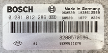 Bosch, Renault Engine ECU, 0 281 012 286, 0281012286, 8200570596, 1039S12589