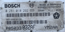 Chrysler, 0281010292, 0 281 010 292, P05033 032AF 