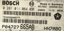 Chrysler, 0281011064, 0 281 011 064, P04727665AB, HN7ABO