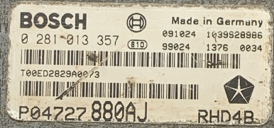 Chrysler, 0281013357, 0 281 013 357, P04727880AJ, P04727 880AJ