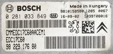 Citroen, Peugeot, 0281034188, 0 281 034 188, 9825318080, 98 253 180 80, ED17C60