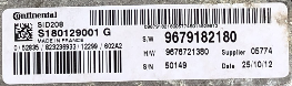 S180129001 G, S180129001G, SW 9679182180, SW9679182180, HW 9676721380, HW9676721380, SID208