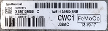 Continental Engine ECU, Ford C-Max 1.6TDCi, SID807EVO, S180133056 C, AV61-12A650-BNB, CWC1, J38AC