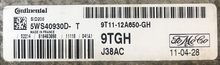 Continental Engine ECU, Ford, SID206, 5WS40930DT, 5WS40930D-T, 9T1112A650GH, 9T11-12A650-GH, 9TGH