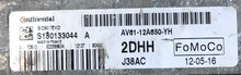 Continental Engine ECU, Ford, SID807EVO, J38AC, S180133044 A, AV6112A650YH, AV61-12A650-YH, 2DHH