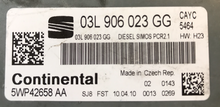 Seat, 03L906023GG, 03L 906 023 GG, 5WP42658AA, 5WP42658 AA, DIESEL SIMOS PCR2.1