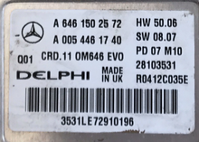 Delphi Engine ECU, A6461502572, A 646 150 25 72, A0054461740, A 005 446 17 40, CRD.11, R0412C035E, 28103531