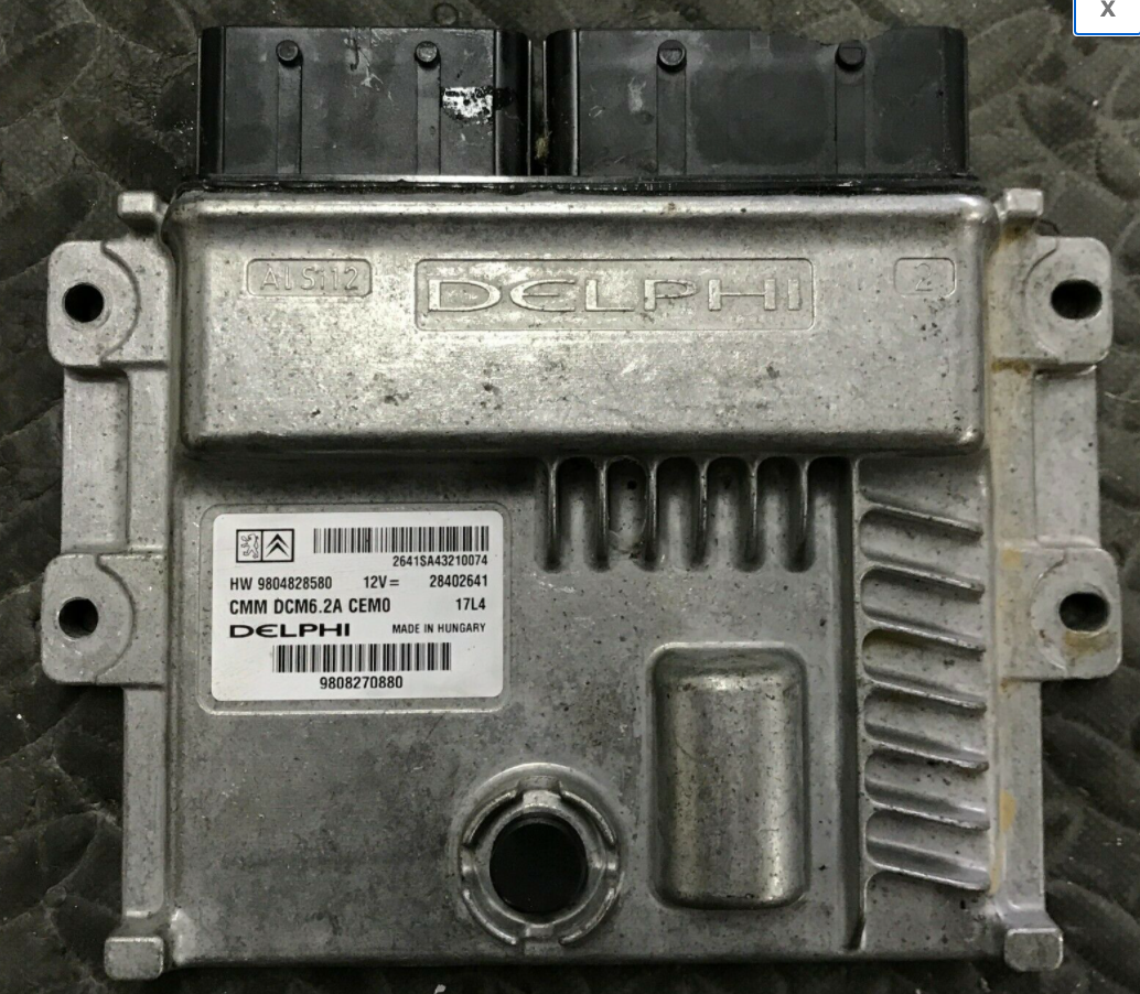 Delphi R202845 Plug & Play Delphi Engine ECU, Citroen, 28402641, 9808270880, HW980482 ...