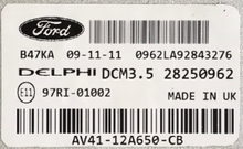 Delphi Engine ECU, Ford, DCM3.5, 28250962, AV41-12A650-CB, AV4112A650CB