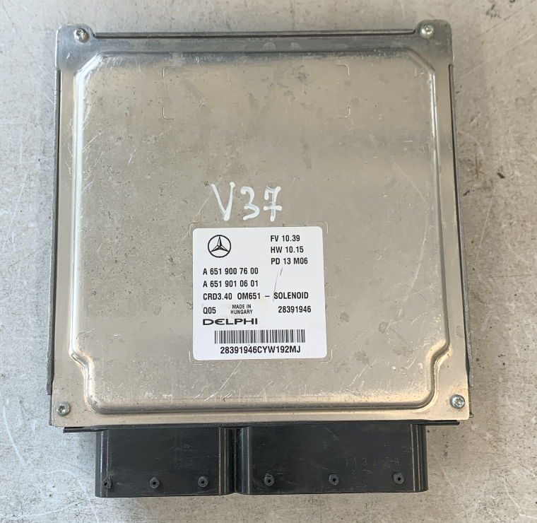 Delphi Engine ECU, Mercedes-Benz, A6519007600, A 651 900 76 00, A6519010601, A 651 901 06 01, 28391946, CRD3.40, OM651 - SOLENOID 
