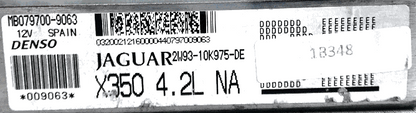 Denso Engine ECU, Jaguar, MB079700-9063, 2W93-10K975-DE, DE, X350 4.2L NA