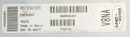 Denso Engine ECU, ROVER RANGE ROVER SPORT ENGINE ECU 4.4 V8, MB279700-9250, MB2797009250, NNN500451, V8NA