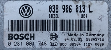 VW Lupo - Seat Arosa 1.7 SDI , 0281001748, 0 281 001 748, 038906013L, 038 906 013 L