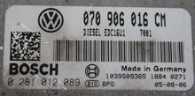 Plug & Play BOSCH Engine ECU, VW 0281012089, 0 281 012 089, 070906016CM, 070 906 016 CM, 1039S09365, EDC16U1