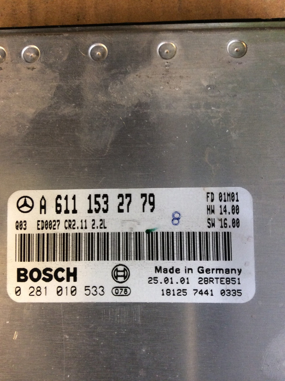 Mercedes-Benz CDI, 0281010533, 0 281 010 533, A6111532779, A 611 153 27 79