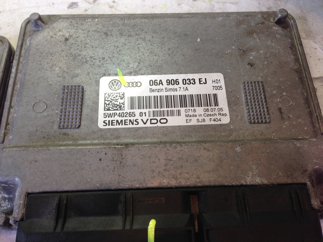 Simos 7.1A, 06A906033EJ, 06A 906 033 EJ, 5WP40265 01,