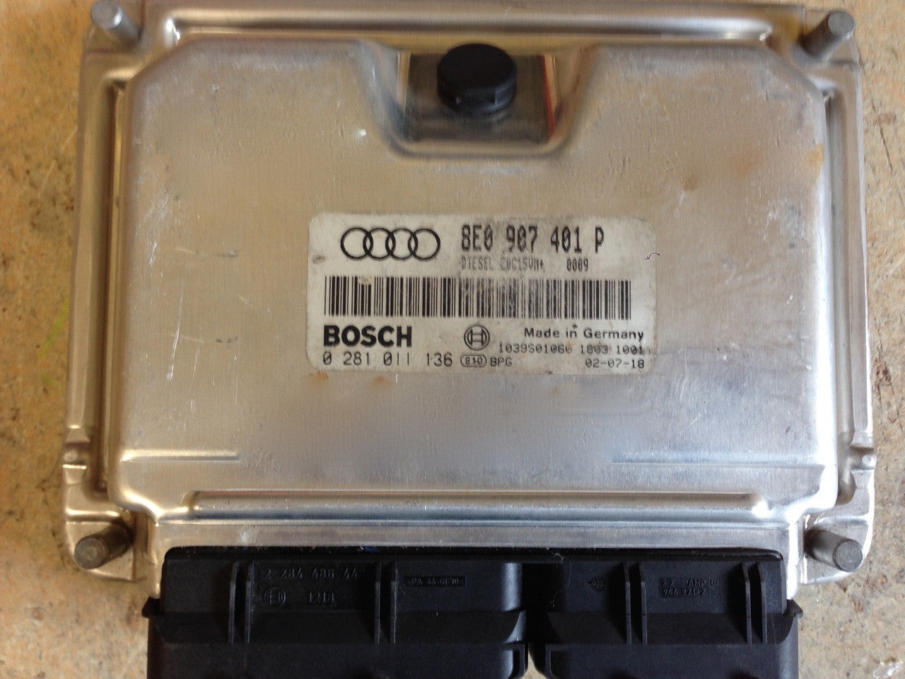 Audi A6 TDI, 0281011136, 0 281 011 136, 8E0907401P, 8E0 907 401 P, EDC15VM+