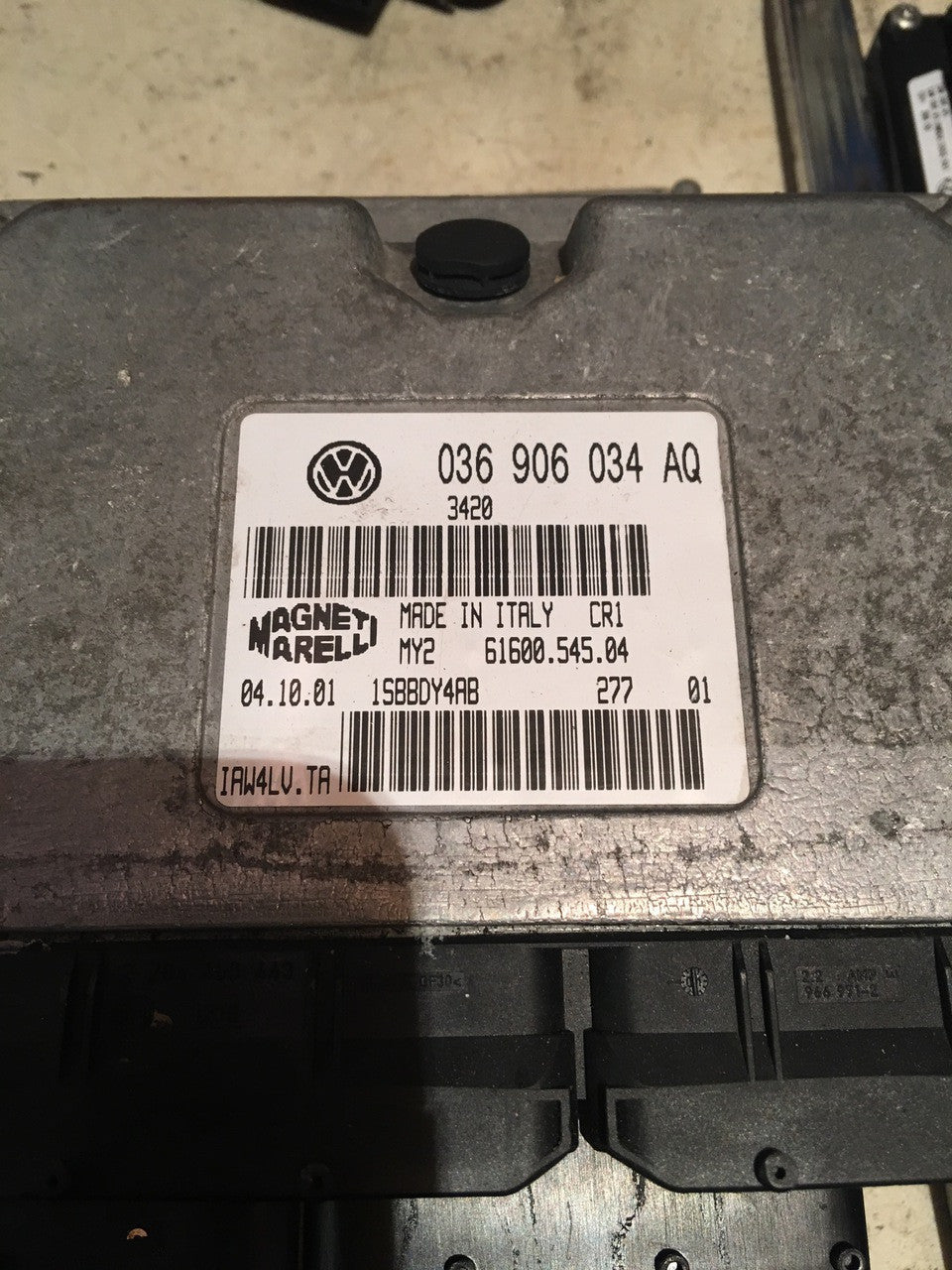 VW, 036 906 034 AQ, 036906034AQ, 61600.545.04, IAW4LV.TA