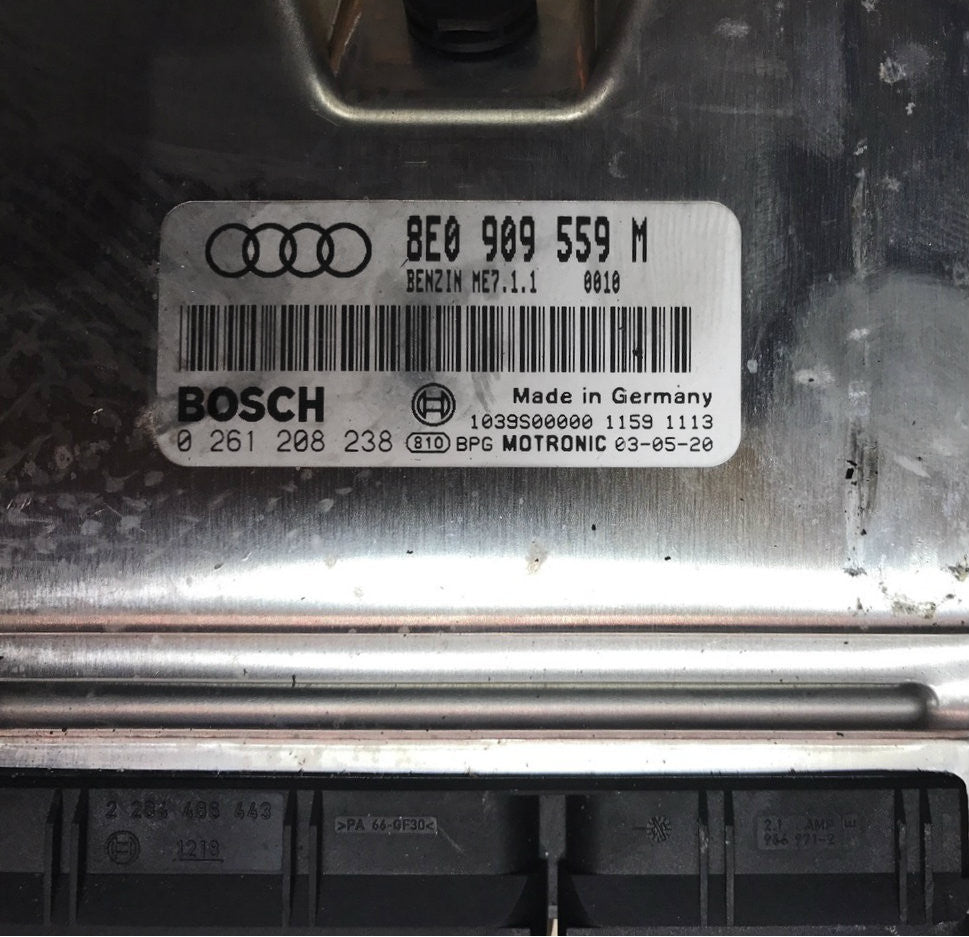 Audi, 0261208238, 8E0909559M, 0 261 208 238, 8E0 909 559 M, ME7.1.1