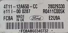 Ford, 4T1112A650CC, 4T11-12A650-CC, R0411C005K, 28029330, FCBA