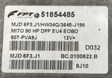 FPT Engine ECU, Alfa Mito 1.5JTD, MJD 6F3.J1, BC.0100822.B, 51854485
