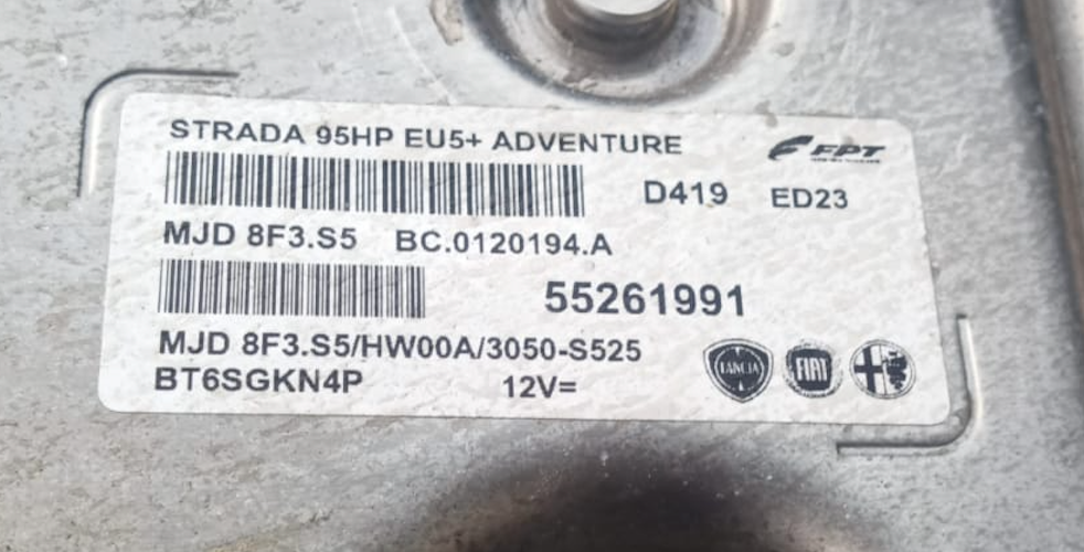 FPT, Fiat Strada, MJD8F3S5, MJD 8F3.S5, 55261991, BC0120194A, BC.0120194.A, HW00A