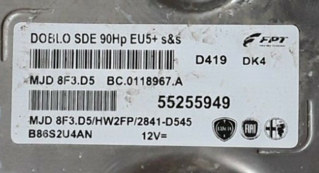 MJD8F3D5, MJD 8F3.D5, 55255949, BC0118967A, BC.0118967.A, HW2FP