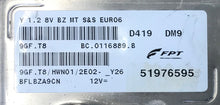 Fiat 500 1.2, 9GF.T8, HWN01, BC.0116889.B, 51976595