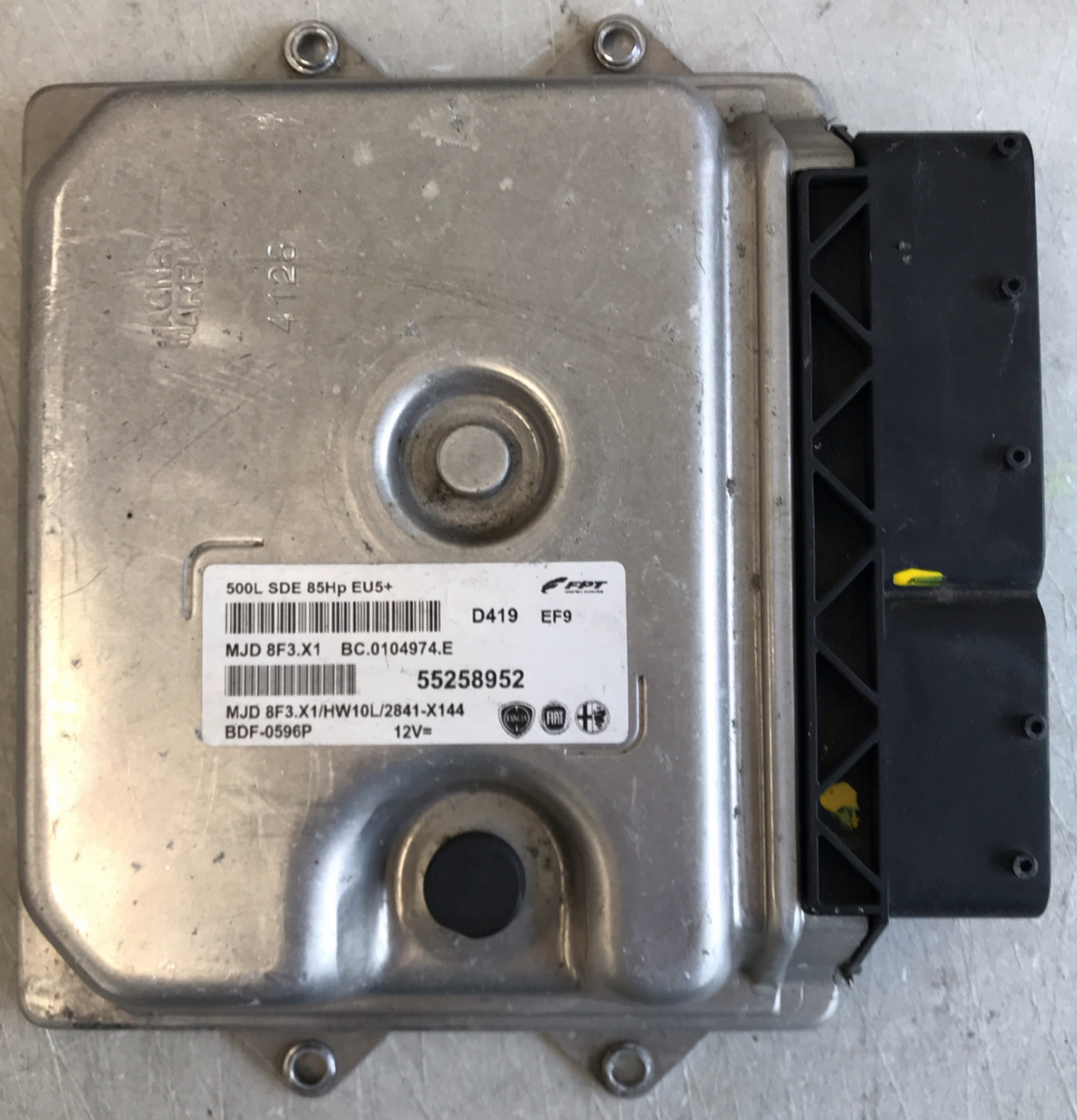 Fiat 500, MJD 8F3.X1, 55258952, BC.0104974.E, BC0104974E