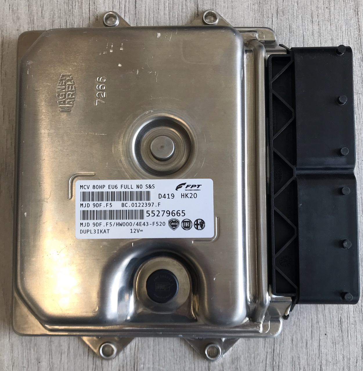 Plug & Play FPT Engine ECU, Fiat Doblo, MJD9DFF5, MJD 9DF.F5, BC012239 ...