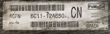 FoMoCo Engine ECU, Ford, 6C1112A650CN, 6C11-12A650-CN, DCU-104, 4CFN