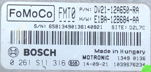 Ford, 0261S11316, 0 261 S11 316, DV21-12A650-RA